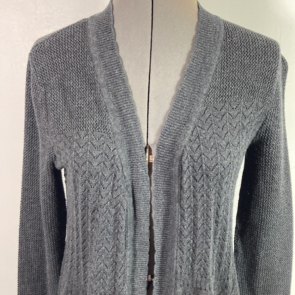 Belldini Cardigan Light Weigh Loose Weave Long Sleeve Size L